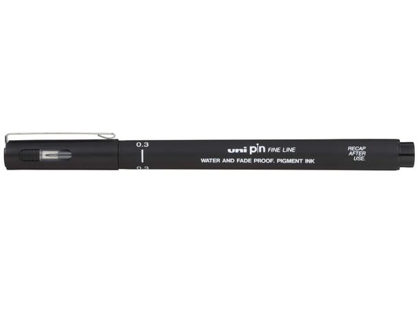 Fiberpenn UNI PIN 03 0,4mm sort 